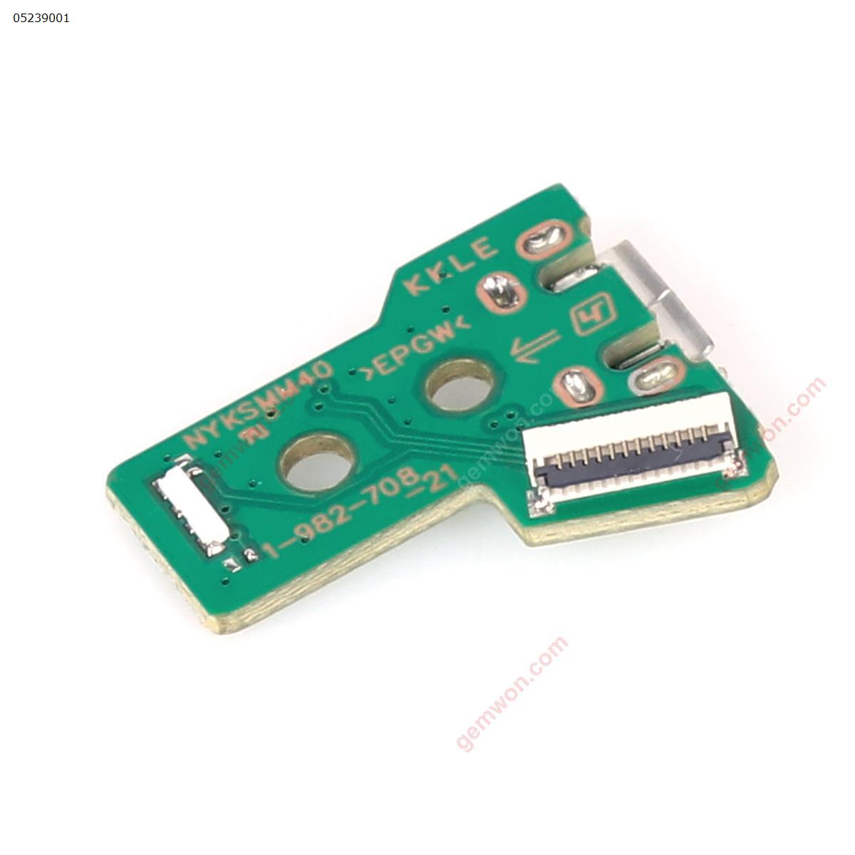 JDS-055 USB Charging Port Socket Board 12 pin flex ribbon cable with PCB Board micro USB For PS4 Controller Board N/A