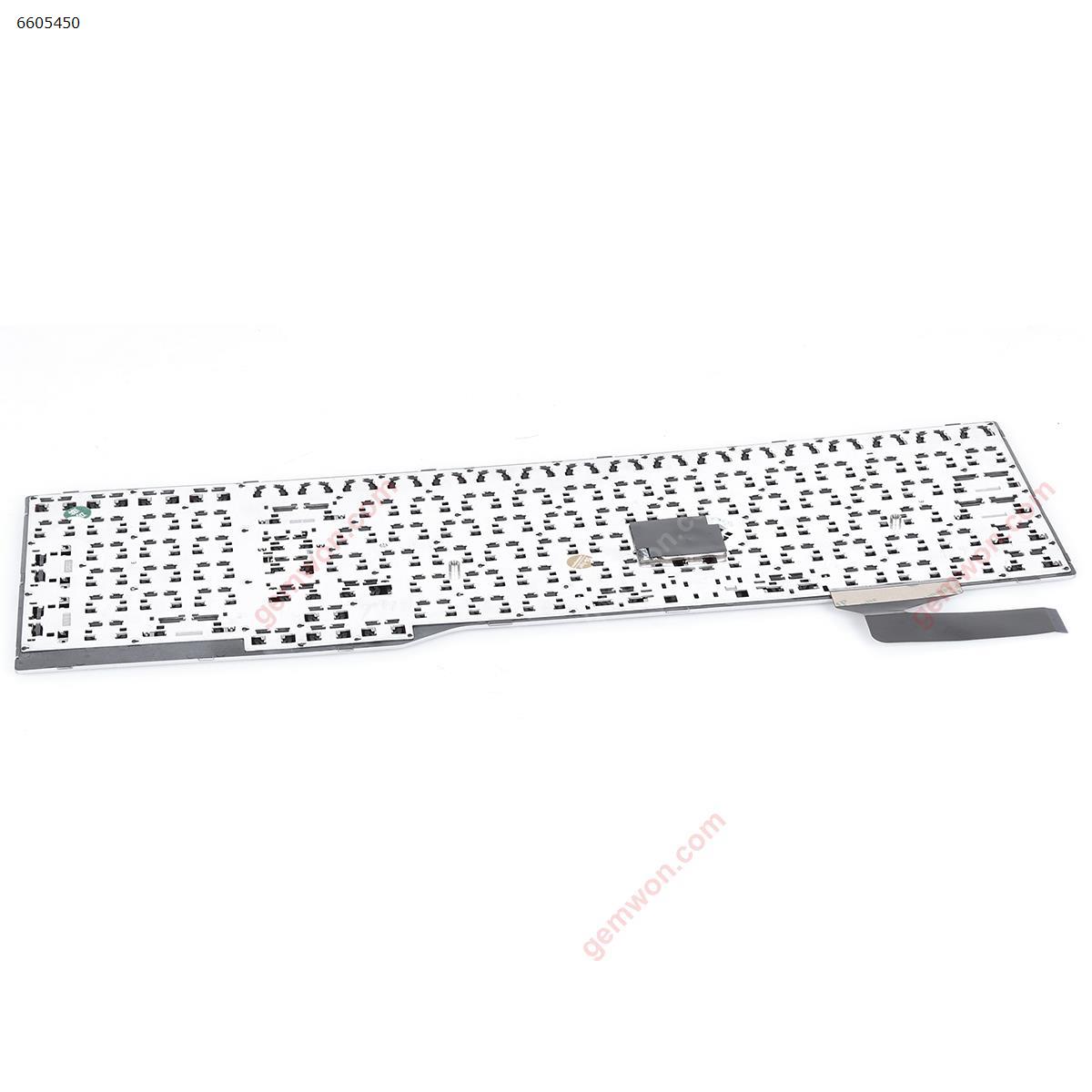 Fujitsu Lifebook E753 E754 GRAY FRAME BLACK (Win8) US N/A Laptop Keyboard (OEM-A)