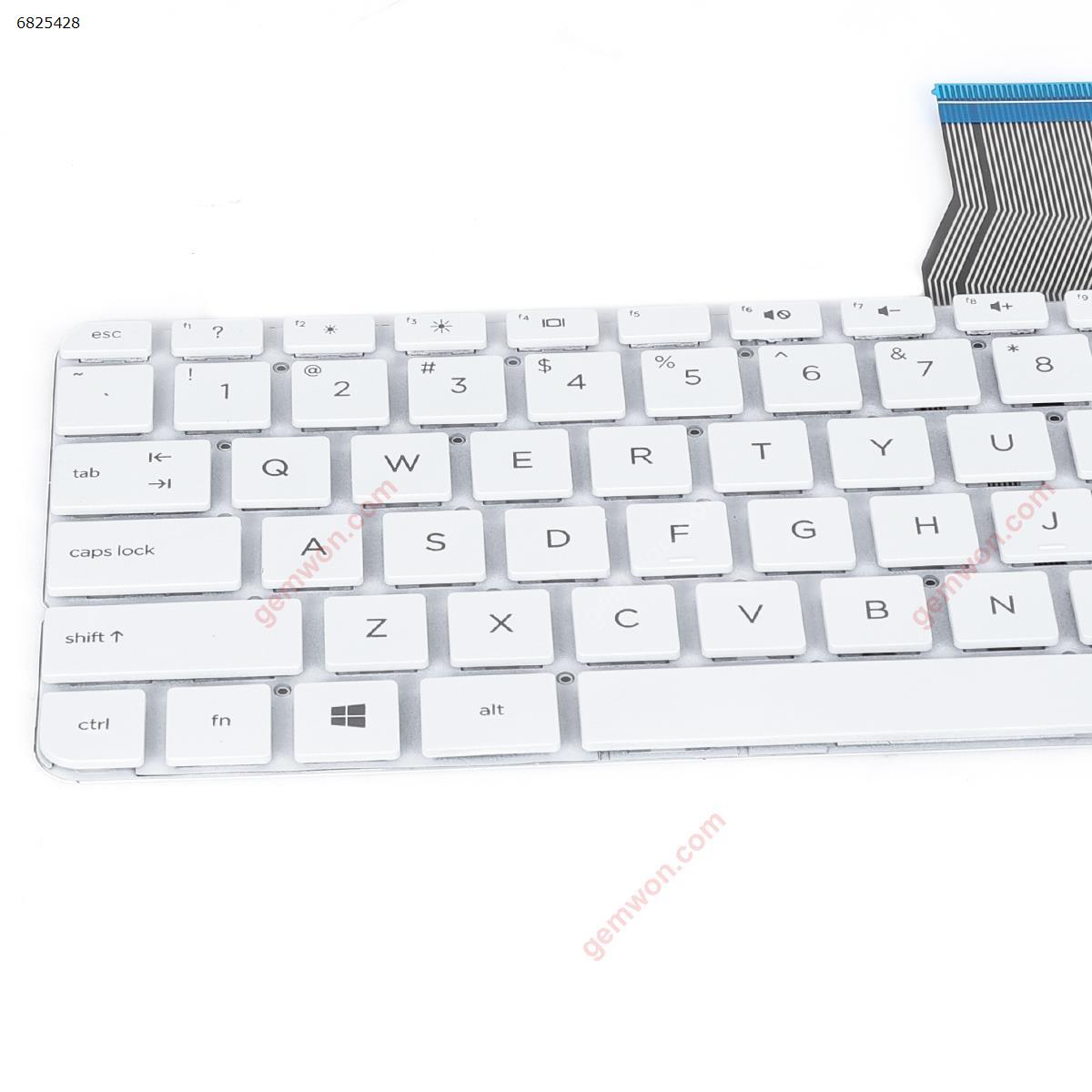 HP Stream 11-AH 11-AH012DX 11-AH013WM 11-AH110NR 11-AH117WM WHITE (Win8)) US V135202GS1 US PK131A61C00 Laptop Keyboard (OEM-B)