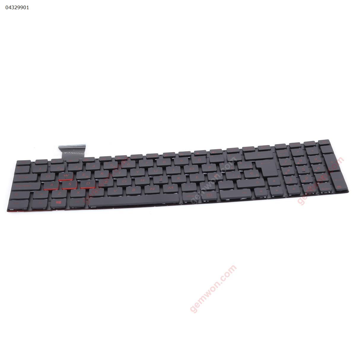 ASUS  GL552  backlit, black scarlet lettering  13-0051C-WX01-T05SP