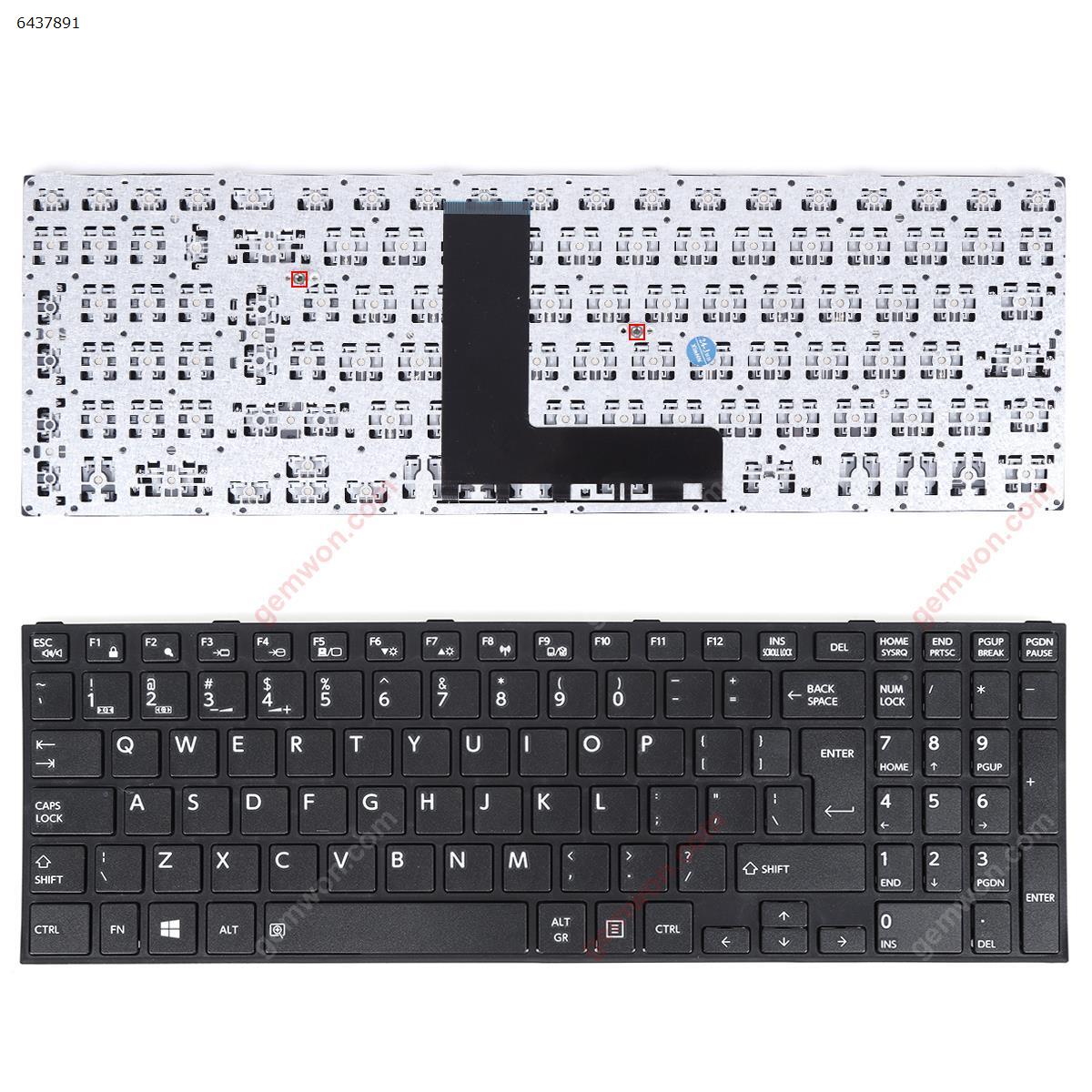 TOSHIBA Satellite C50-B BLACK( Big  Enter ,  For Win8)  US 149180791 Laptop Keyboard (OEM-B)