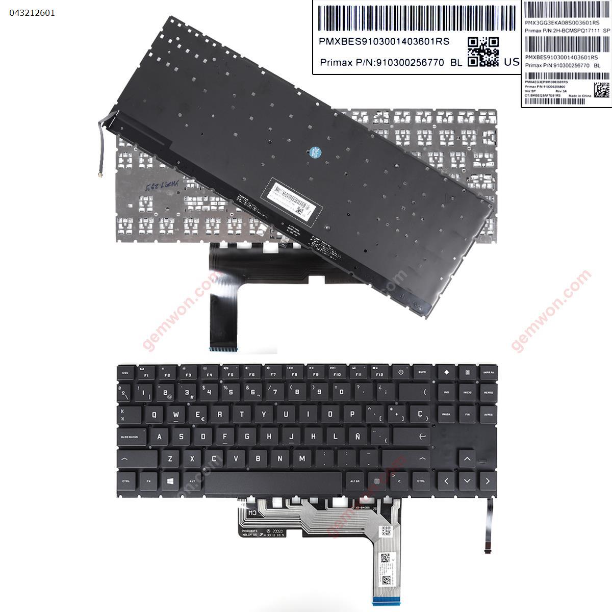 HP  15-EN-15-EK   backlit, black  12-0413A-WX01-001SP