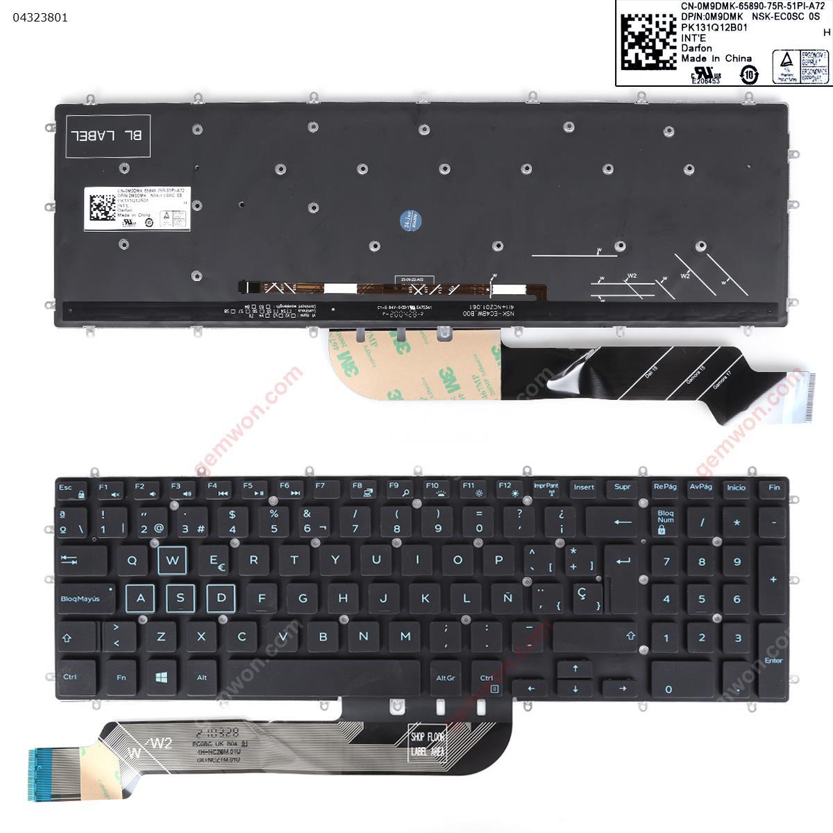 DELL  7566    backlight, black and blue lettering  14-0037A-WX01-K31SP