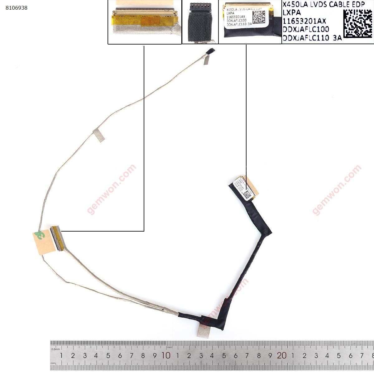 Asus W418L K450L F450L X450LA Y481LD 40pin. LCD/LED Cable DDXJAFLC100  DDXJAFLC110