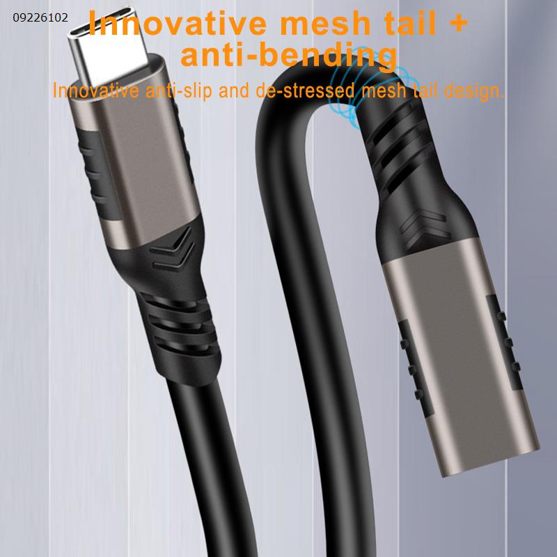 [240W 1M] Type-c extension cable Male to female 20Gbps data cable USB3.24K projection cable to PD240W charging cable Charger & Data Cable PQ067