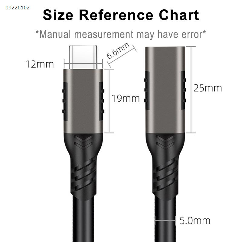 [240W 1M] Type-c extension cable Male to female 20Gbps data cable USB3.24K projection cable to PD240W charging cable Charger & Data Cable PQ067