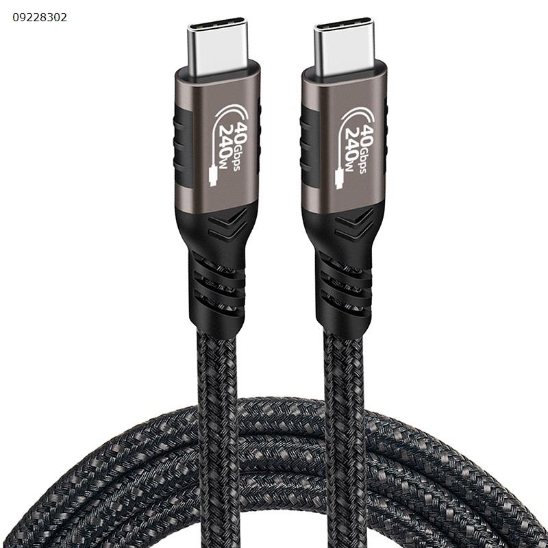 [240W 1M] USB4 data cable compatible with Thunderbolt 4 full-featured type-c 40Gbps transfer 8k video 240W Fast charge usb-c Charger & Data Cable PQ002