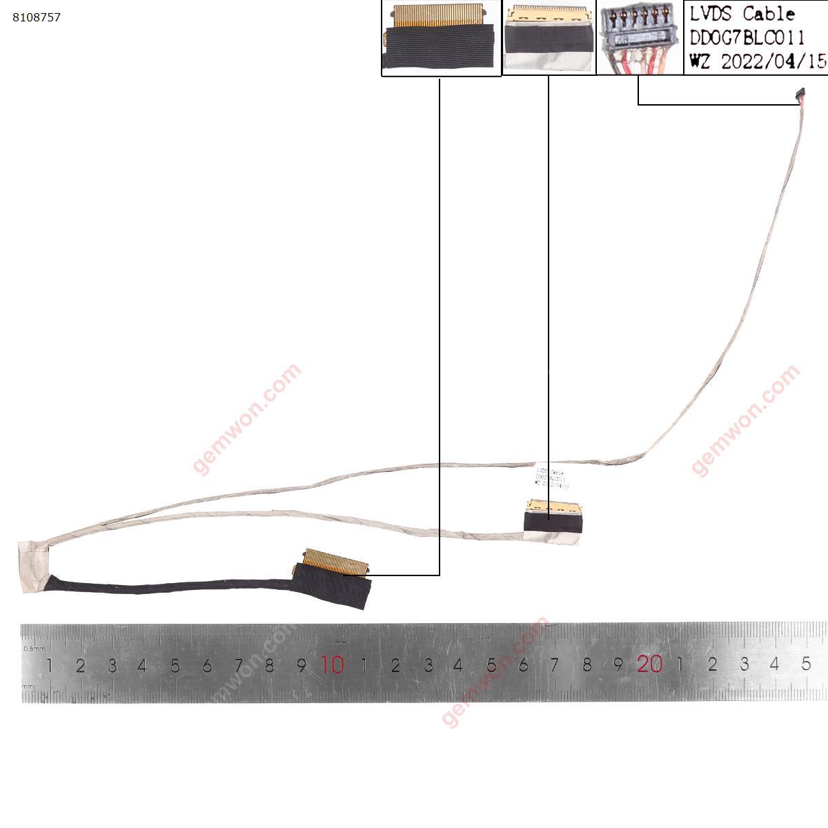 HP 15-CS 15-CS002N 15-CW 15t-cw tpn-Q208 Q210,30Pin LCD/LED Cable DD0G7BLC011  DD0G7BLC001