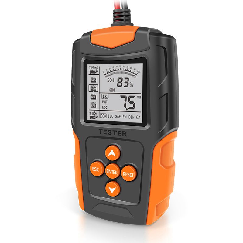 12V 24V Car battery tester  LCD Battery Analyzer Test Tool Digital Analyzer Tester for Car Truck Motorcycle SUV Boat and More  FBT200