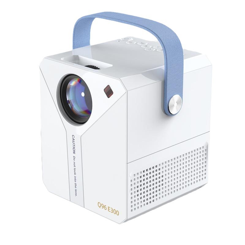 [White] Android 9.0 Smart Projector LCD Projector Home Projector Android Projector 4K Home projection European standard  Q96E300