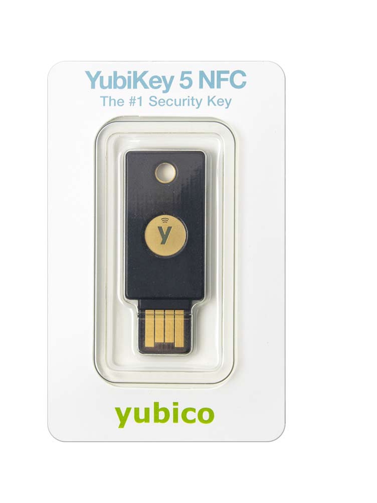 Yubico YubiKey 5 NFC Two Factor Authentication USB and NFC Security Key  yubikey 5 NFC