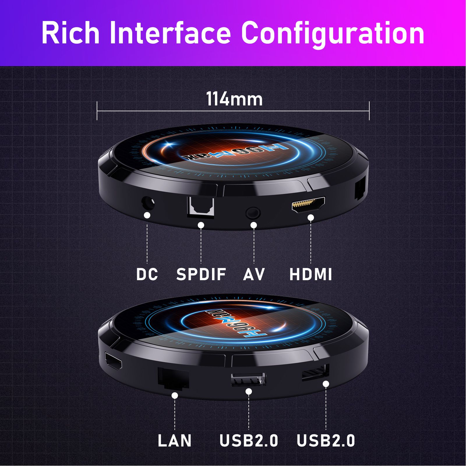 H96max Android TV Box H618 Android 12.0 HD display network set-top box WiFi6 Bluetooth 5.0 4GB+32GB European regulation  H96 MAX H618
