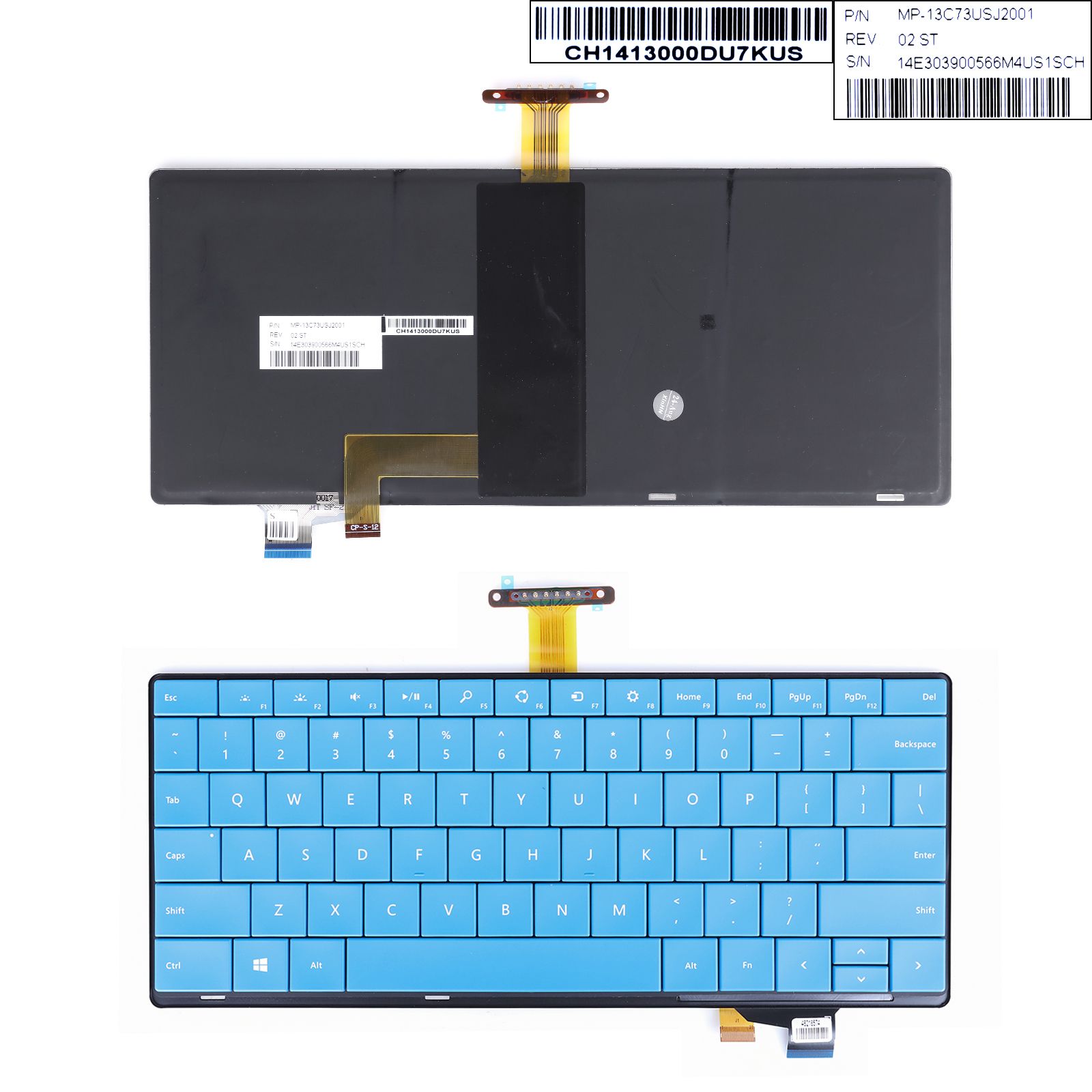 Microsoft Surface Pro3 Pro4 Blue（Backlight，WIN8）	  41-0001A-PX01-008