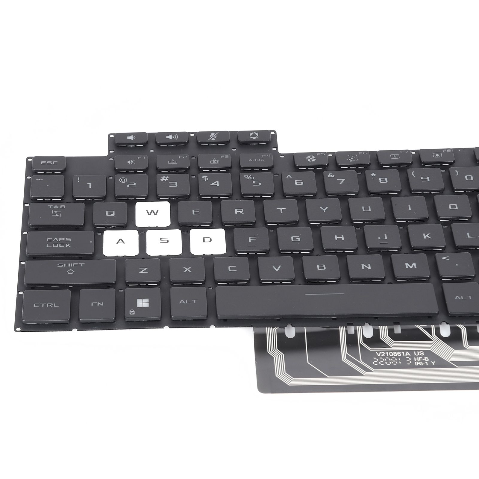 ASUS FA507 F15 A15 F17 A17 FX507Z FA507R FX517Z FX707Z FA707R BALCK （WASD is transparent)BACKLIT  N/A