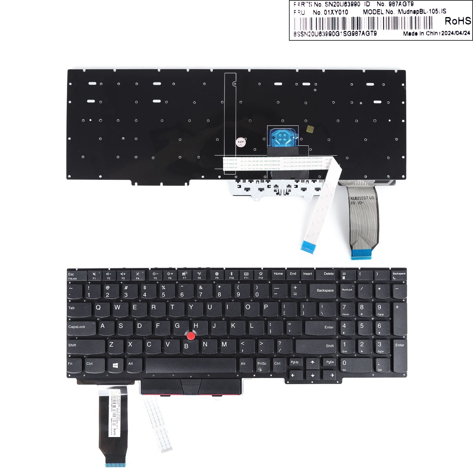 LENOVO E15  With Point stick,Black OEM  N/A