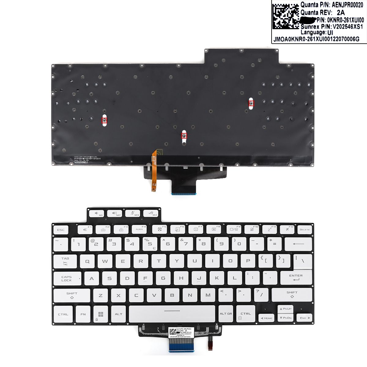 ASUS Zephyrus G15 GA503 GA503Q GA503QR GA503QS M16 GU603H WHITE(backlit win8)  N/A