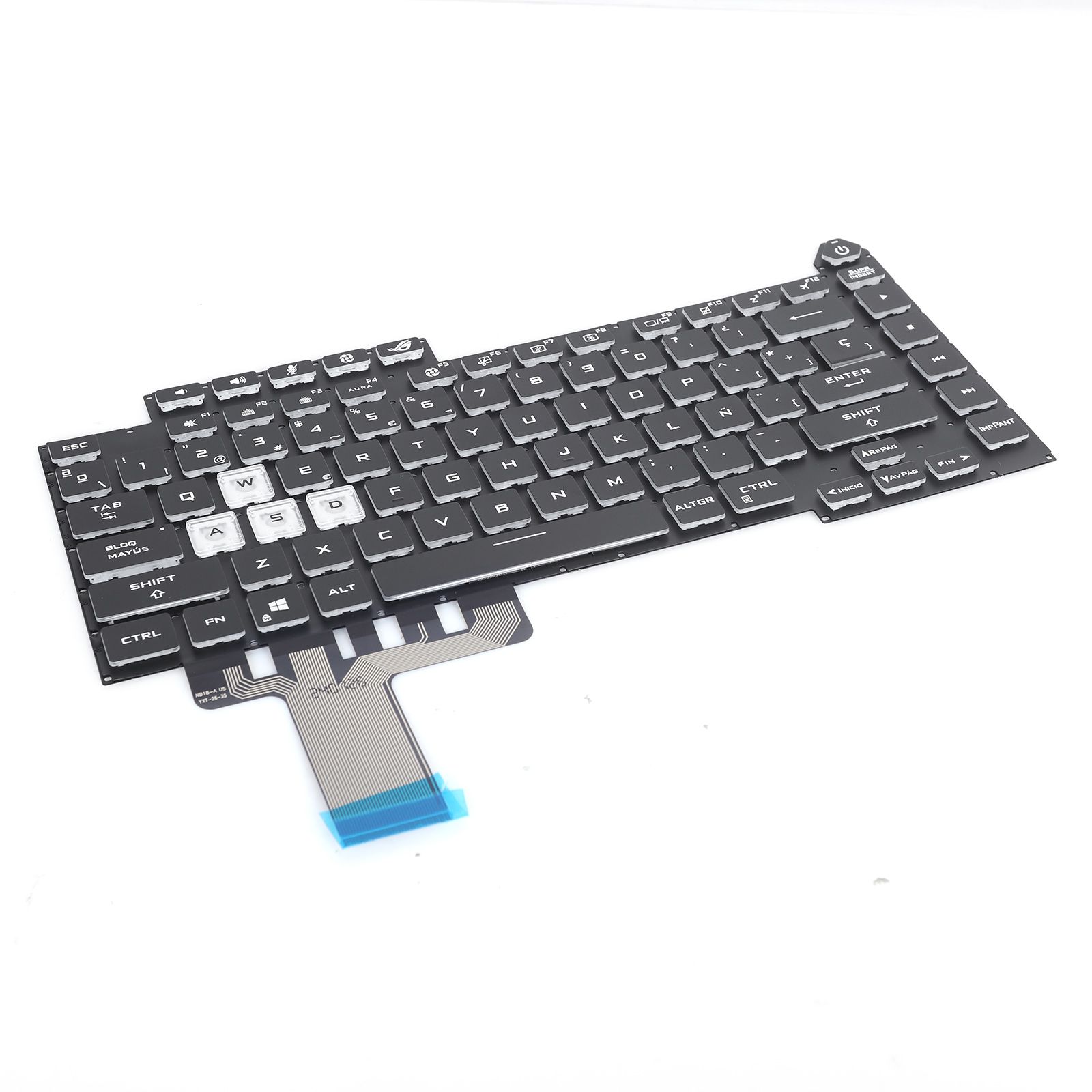 ASUS  G513 backlit, black, white writing  13-0340C-WX01-T04SP