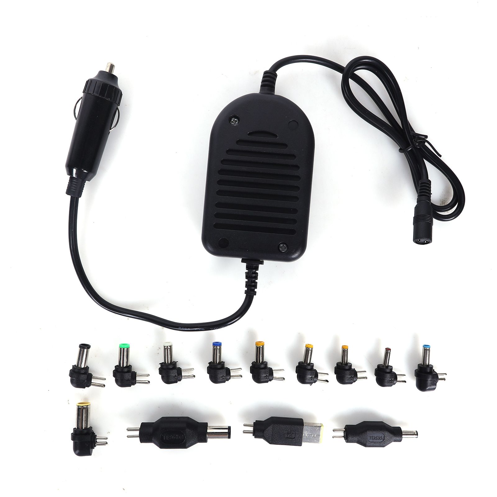 80W car notebook charger, car multi-functional power supply universal adapter, car cigarette lighter converter  HC-106