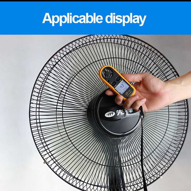 The mini anemometer GM816 is a portable digital wind speed and temperature instrument that simultaneously measures wind speed and temperature. It offers five wind speed options, including freeze indication and low battery indication  GM816