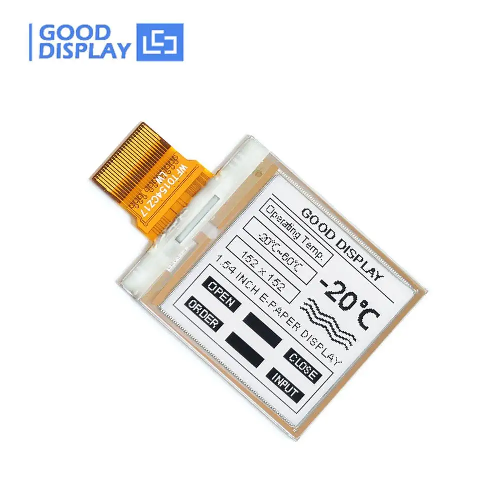 1.54 Inch E-Paper Display Ultra-Low Temperature E Ink Screen, GDEW0154M10  GDEW0154M10