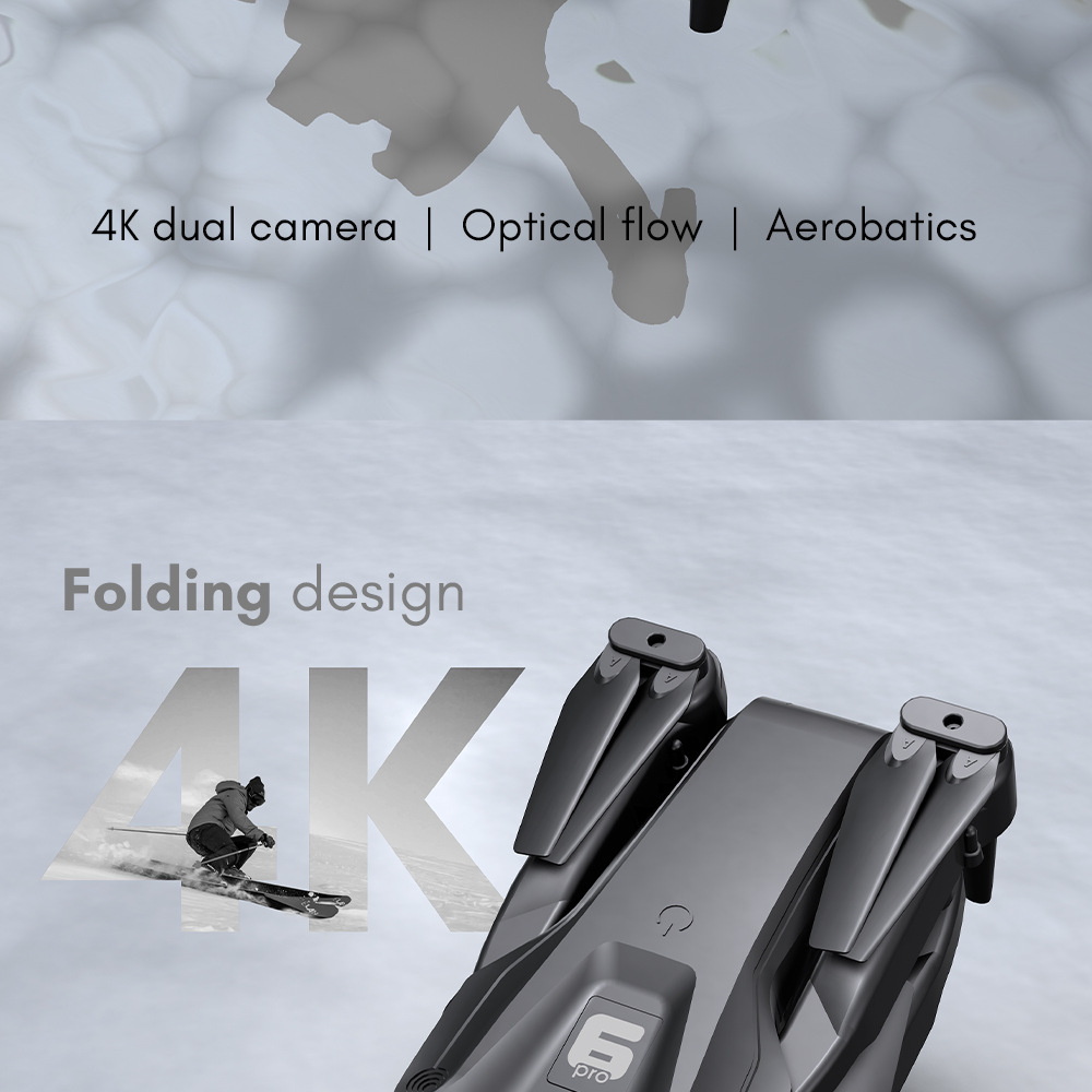 Hd aerial photography folding drone remote control aircraft quadcopter long endurance dual camera storage bag  H66