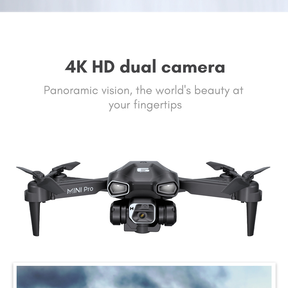 Hd aerial photography folding drone remote control aircraft quadcopter long endurance dual camera storage bag  H66