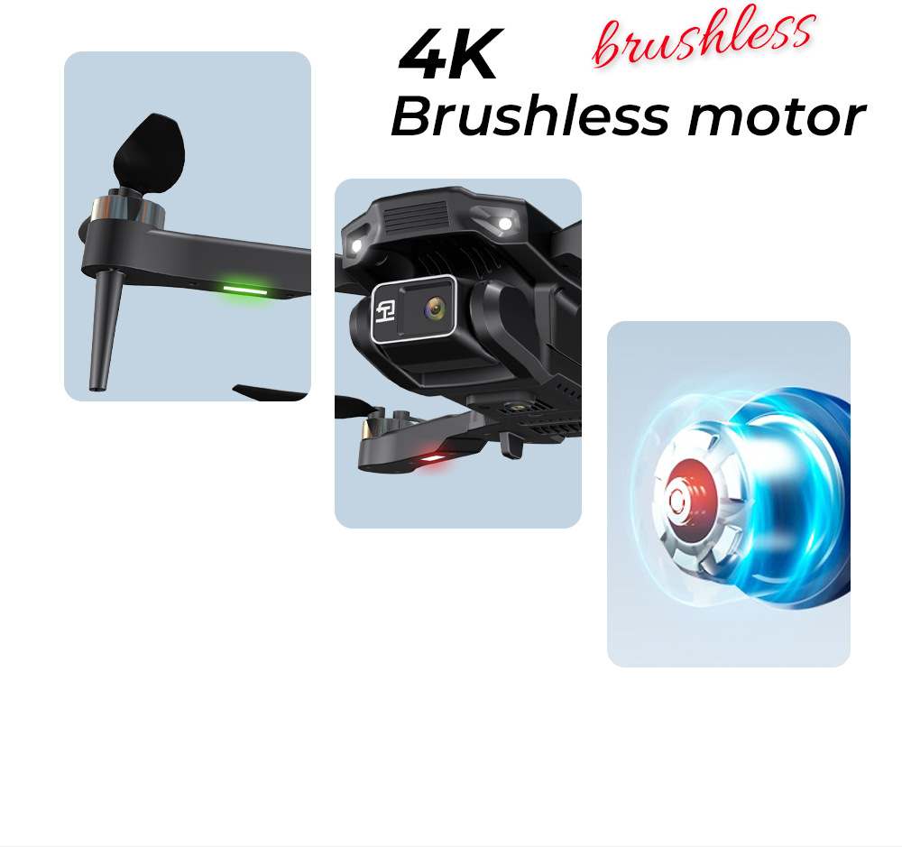 Drone brushless motor aerial photography optical flow hovering quadcopter cross-border drone remote control aircraft dual lens  H16