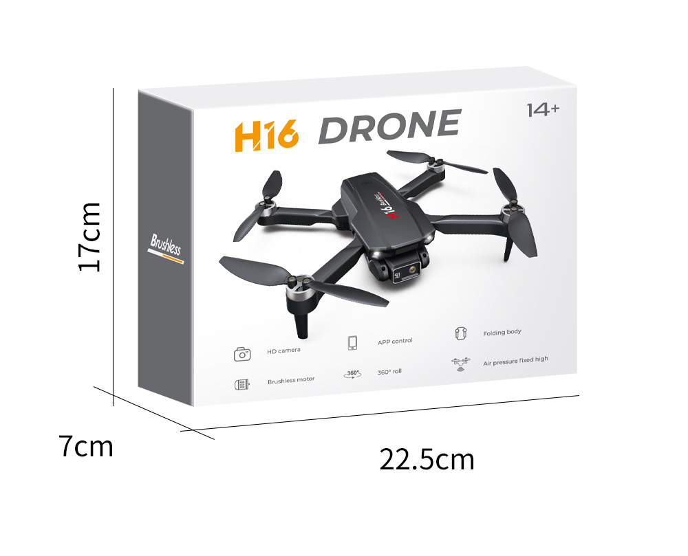 Drone brushless motor aerial photography optical flow hovering quadcopter cross-border drone remote control aircraft dual lens  H16