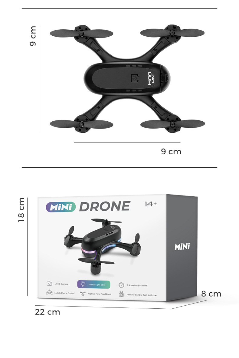 drone Mini aerial drone dual lens optical flow running quadcopter optical flow dual lens  H28