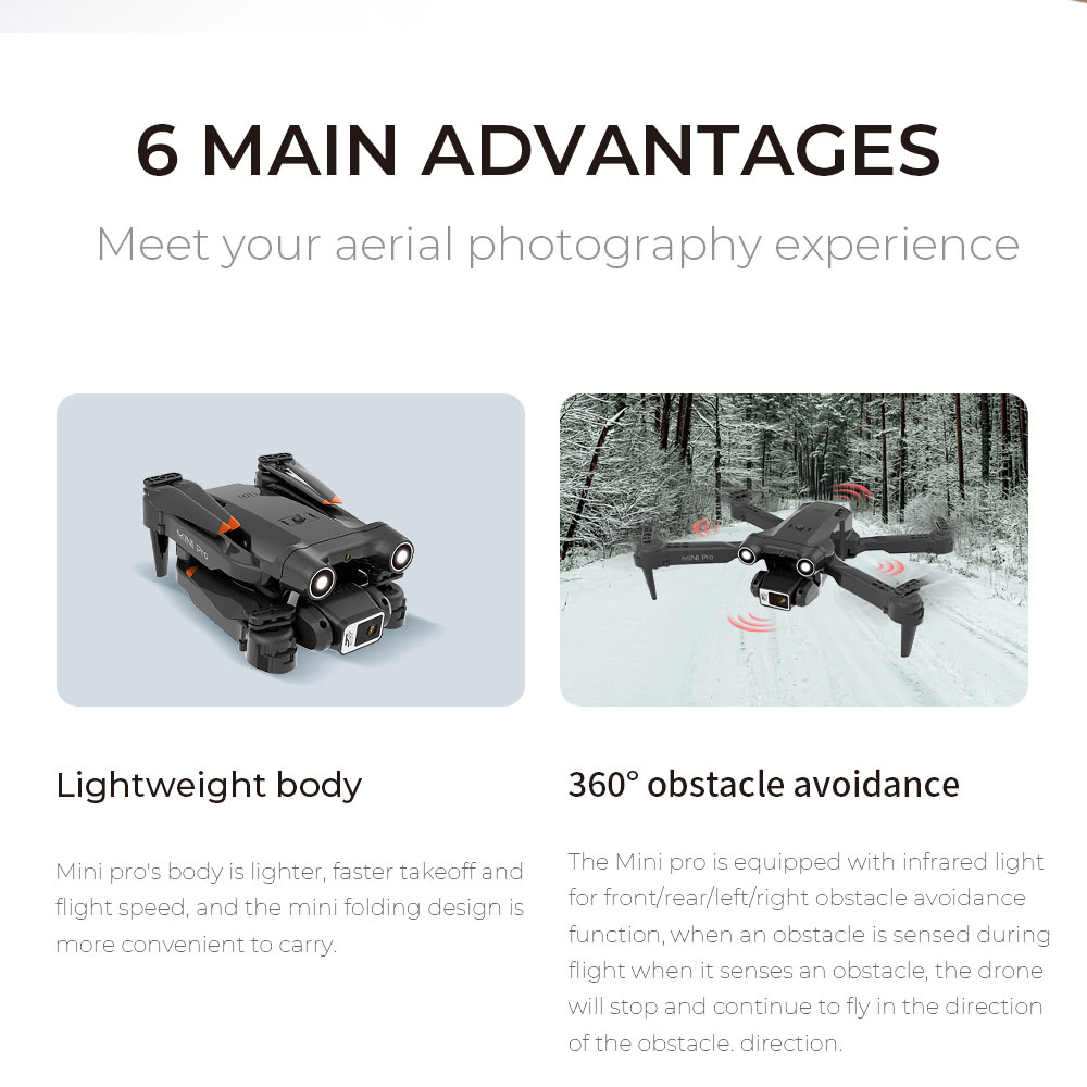 Four side obstacle avoidance UAV light flow hovering aircraft electric modulation HD aerial photography remote control aircraft dual lens  H63