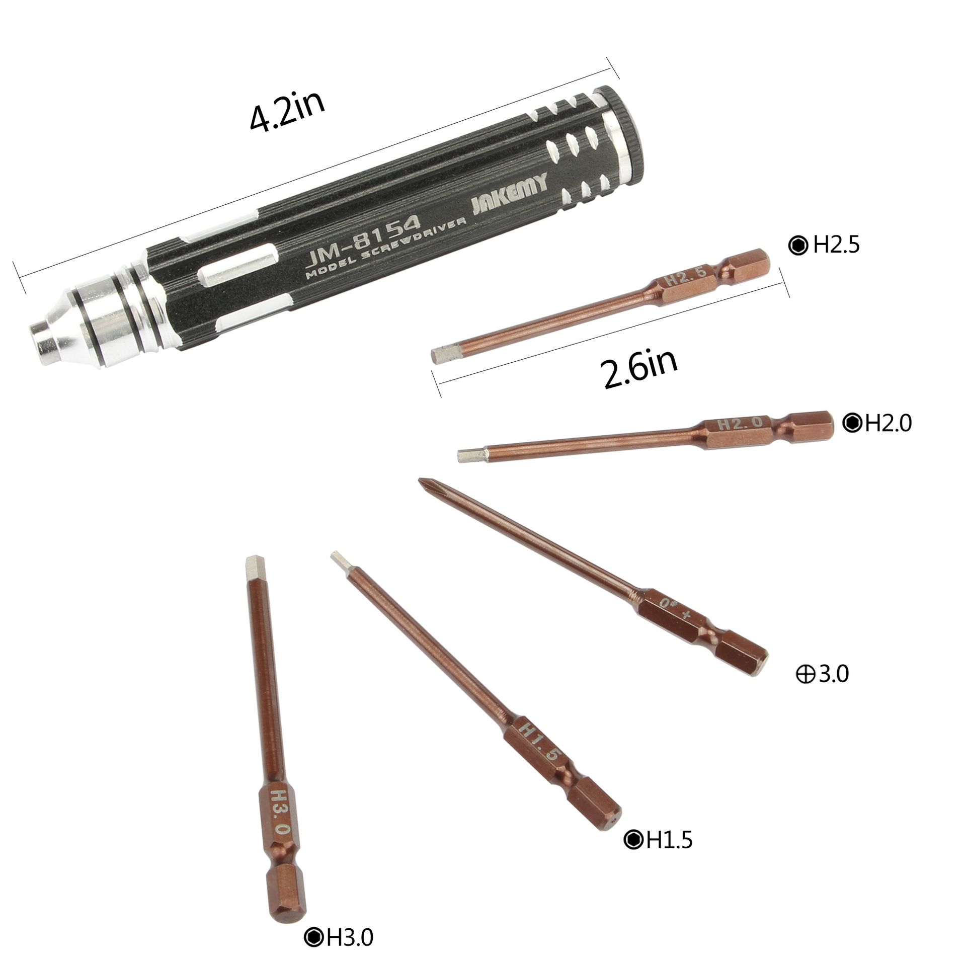 JM-8154 6-in-1 Drone Model repair screwdriver set Remove mold motherboard screw batch S2 alloy Repair Tools JM-8154