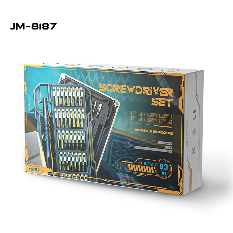 83-piece screwdriver set JM-8187 Mobile phone computer game console repair tool set screw batch box Repair Tools JM-8187