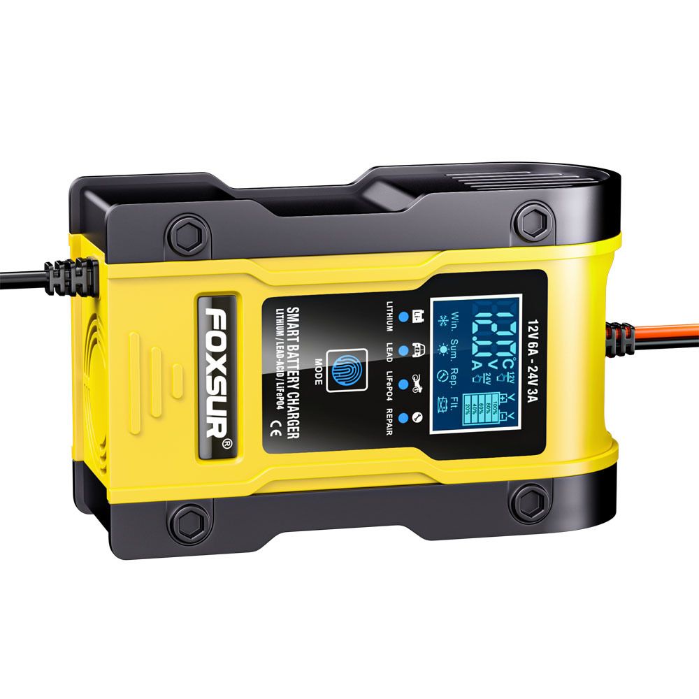 12.6V lithium battery, 12V 24V lead-acid battery, lithium iron phosphate charger, car and motorcycle battery charger  FBC122406D