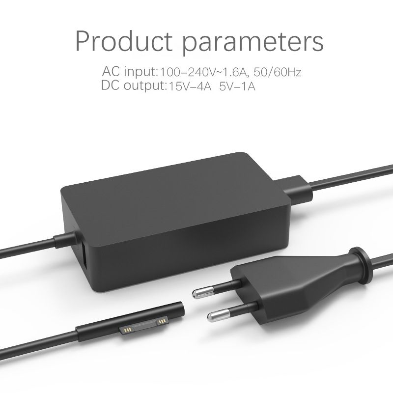 Compatible with Microsoft computer charger Surface Book 65w charger 15v4a European standard adapter  A1706