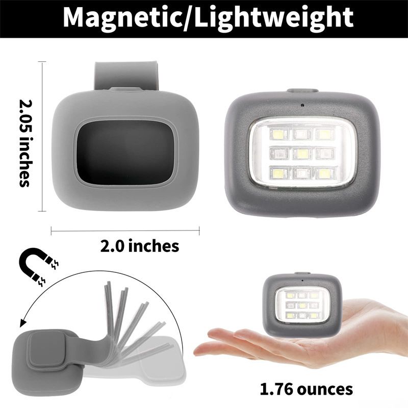 Running lights Outdoor headlights Mountaineering night running lights magnetic USB charging  WLF-RL01