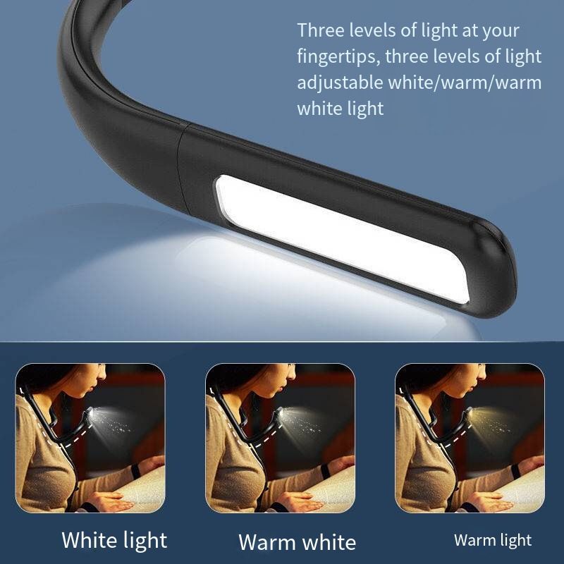 led night light dormitory study reading light eye protection reading students bedside reading light usb charging three-color light source  GH-8A