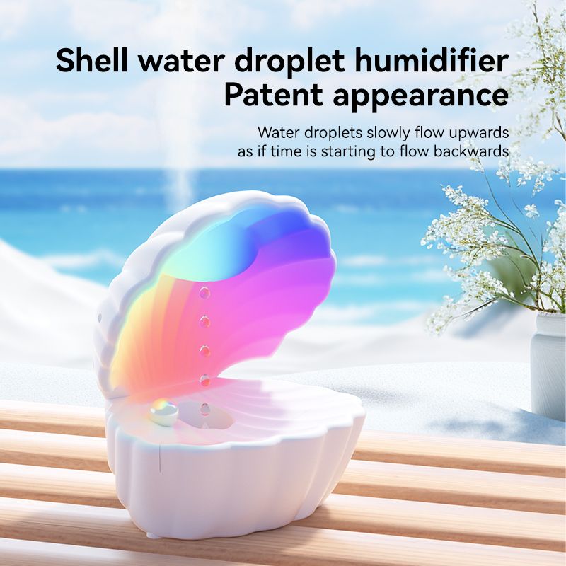 Shell Anti-gravity humidifier speaker Ultrasonic atomization Home office anti-gravity humidifier 550ml Fog volume Bluetooth 5.3 speaker Type-C charging 5V-2A plug  Y17