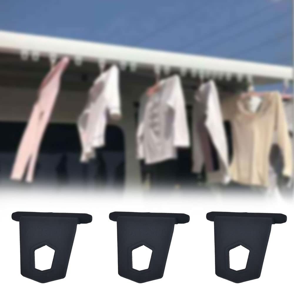 Black RV awning hooks, clothes racks, storage racks, awning hooks, rubber portable buckles, 12 in a bag  cm2344