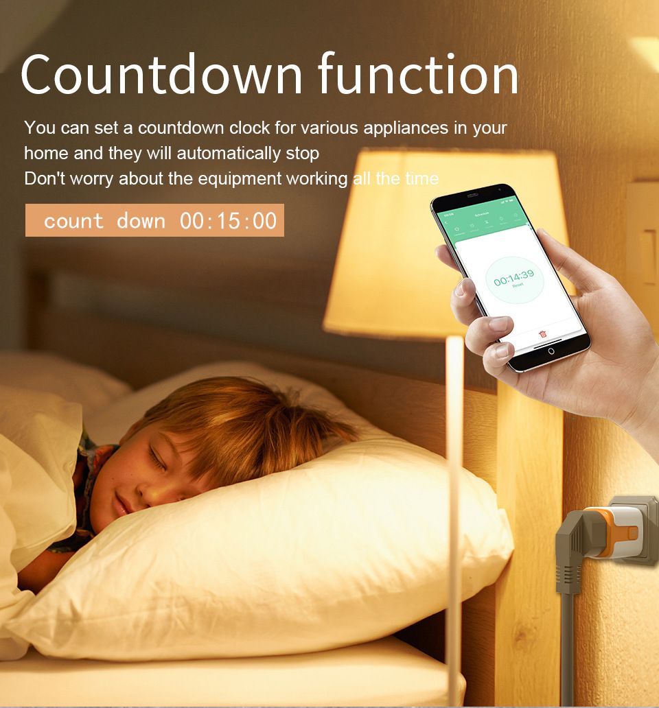 TUYA app WiF Smart socket European plug APP remote control intelligent timing switch voice control 20A