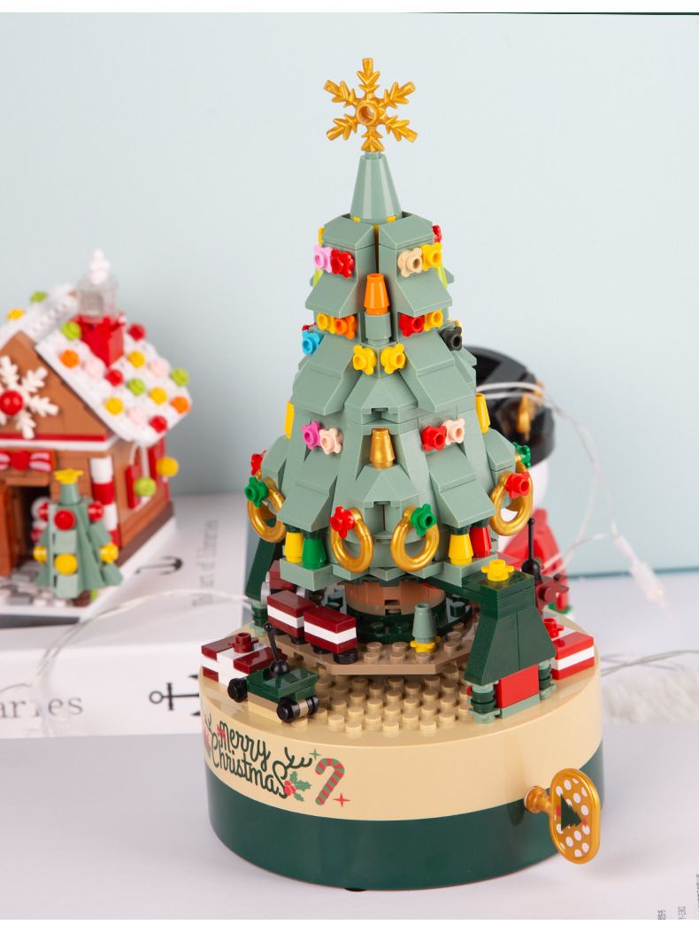 Christmas gift ideas Christmas decorations Christmas tree blocks Music box Music box Christmas toy ornaments  JK1302