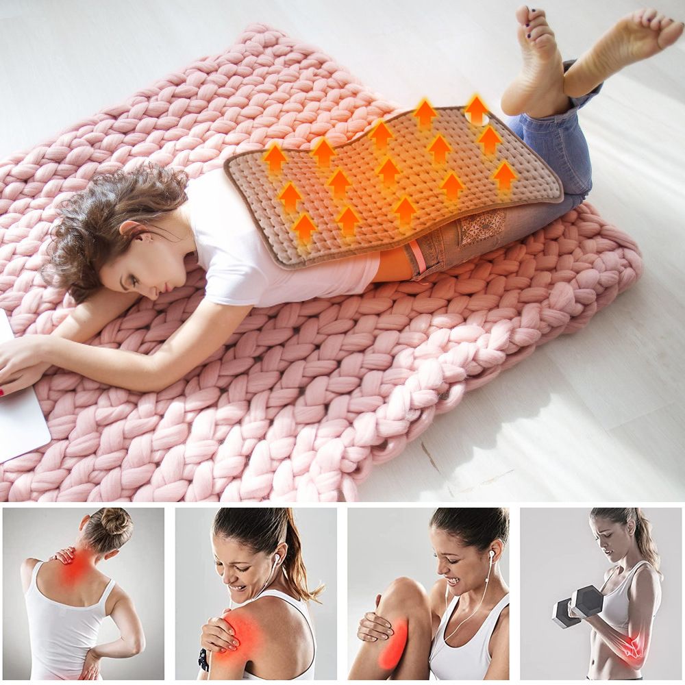 Multifunctional heating cushion home physiotherapy electric blanket winter shoulder and neck warm blanket 30*60cm European regulations  102248