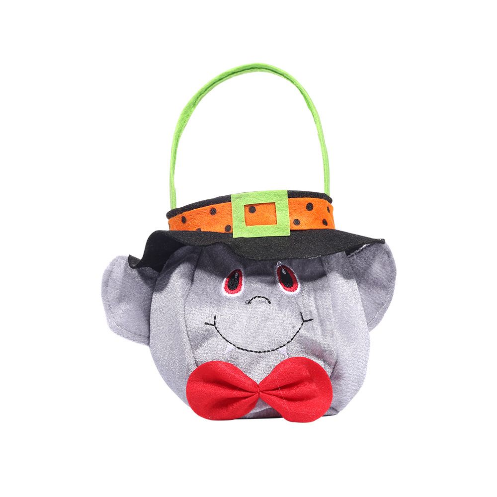 Halloween decorations Round tote bag with hat Ghost Festival Children