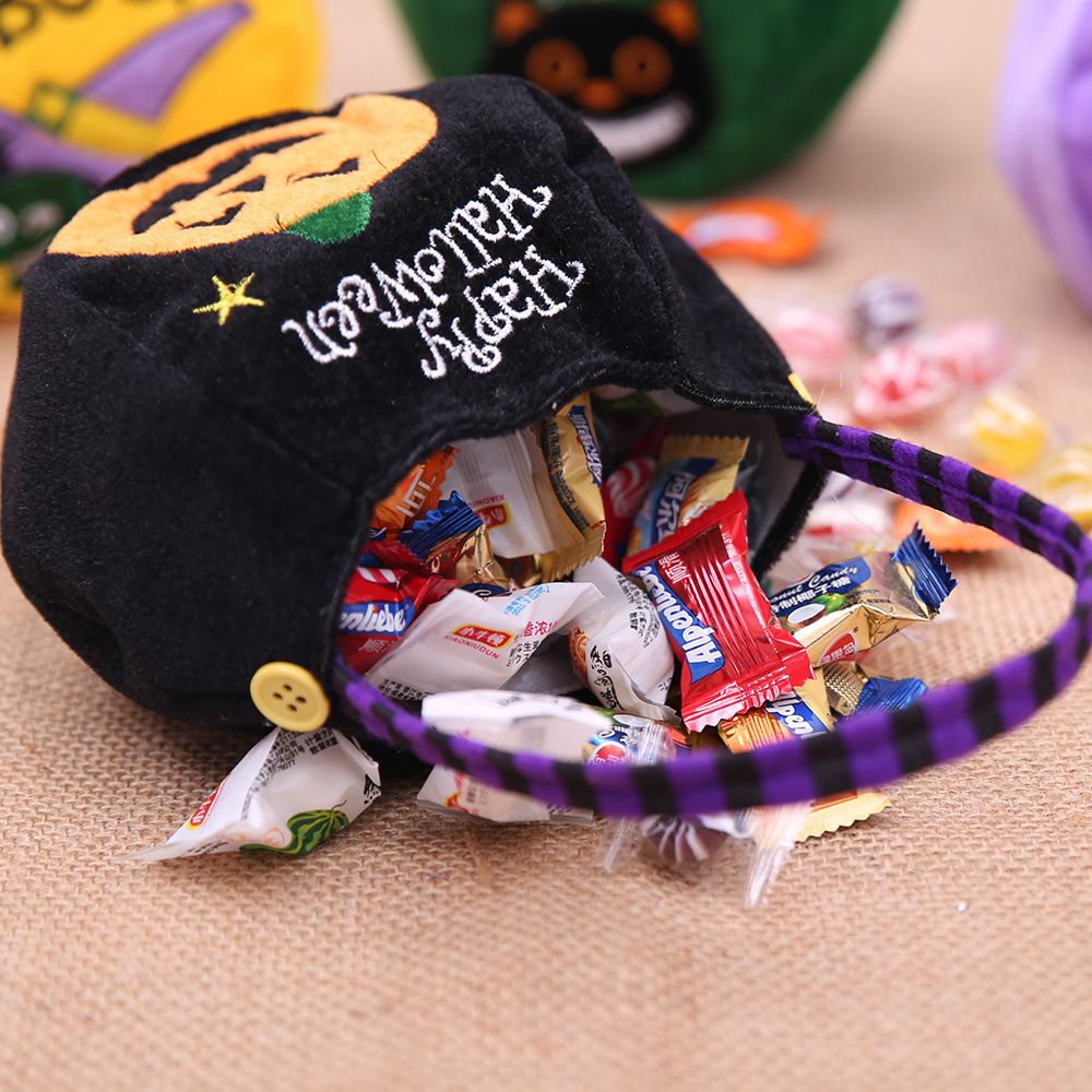 Halloween decorations Round tote bag with hat Ghost Festival Children