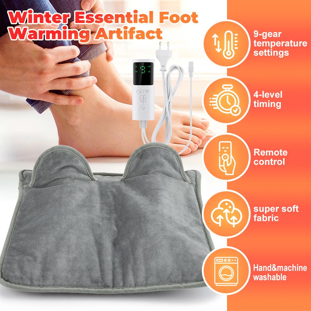 9 speed temperature adjustment 4 speed timing warming pad rapid warming intelligent temperature control foot warmers warm feet Bao European rules  772553