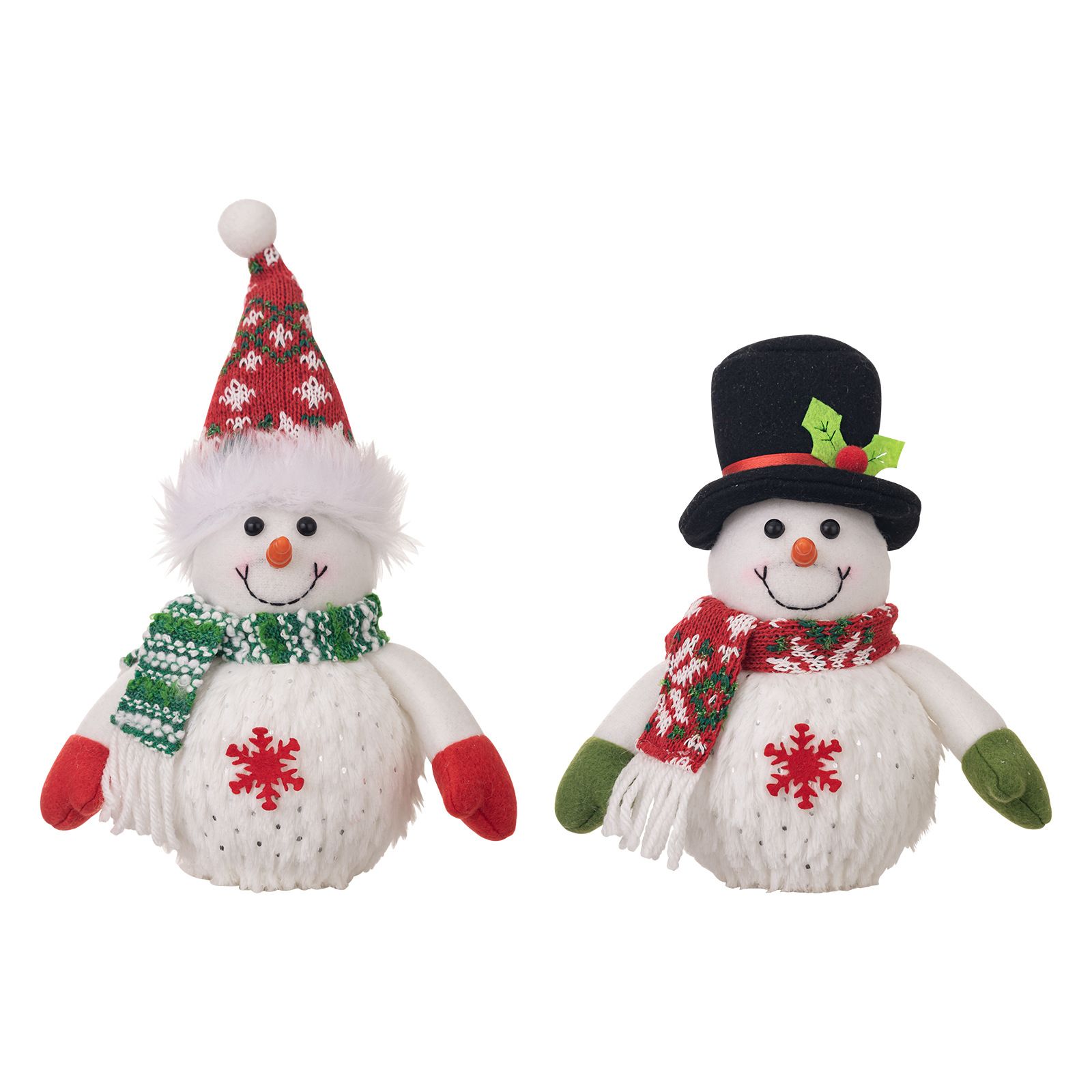 Christmas snowman doll decoration light up doll Christmas snowflake with lights snowman doll children