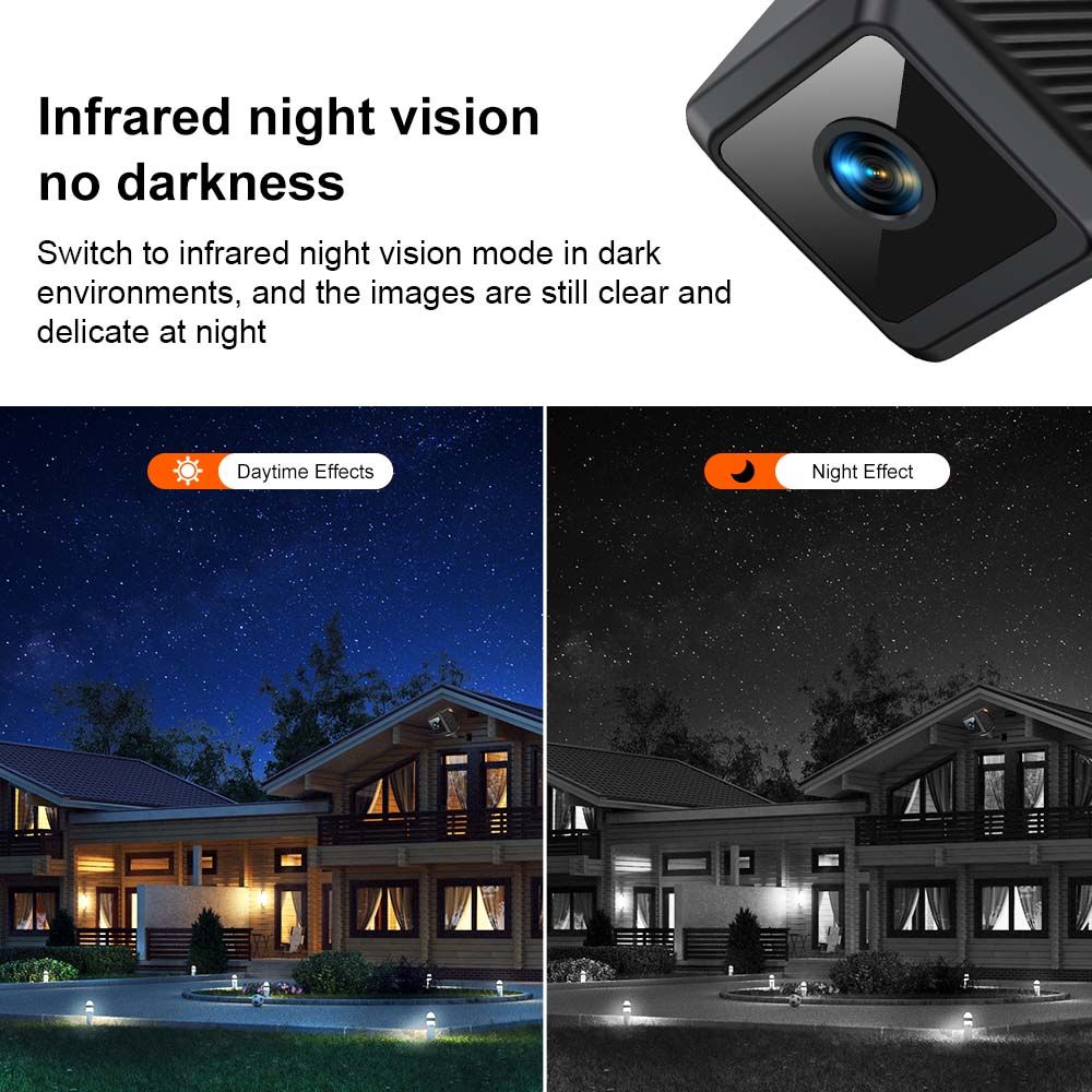 1080 high-definition camera magnetic attraction wireless intelligent mobile detection night vision remote monitoring home network camera W02  W02