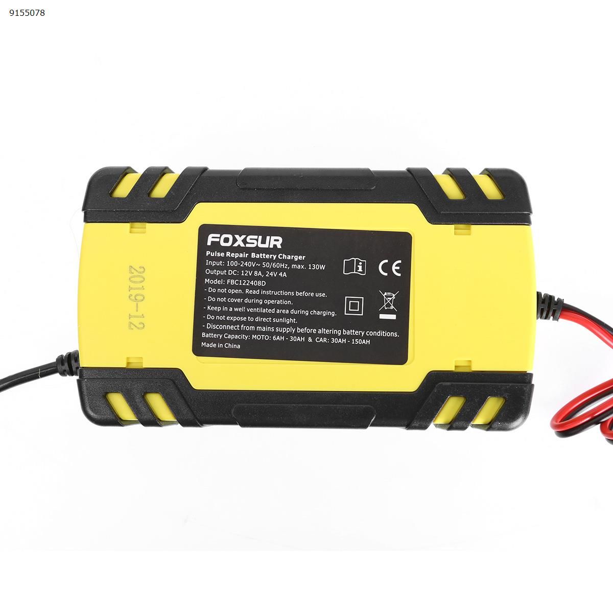 Motorcycle car battery charger 12V 24V truck repair charger AGM charger（EU） Car Appliances FBC122408D