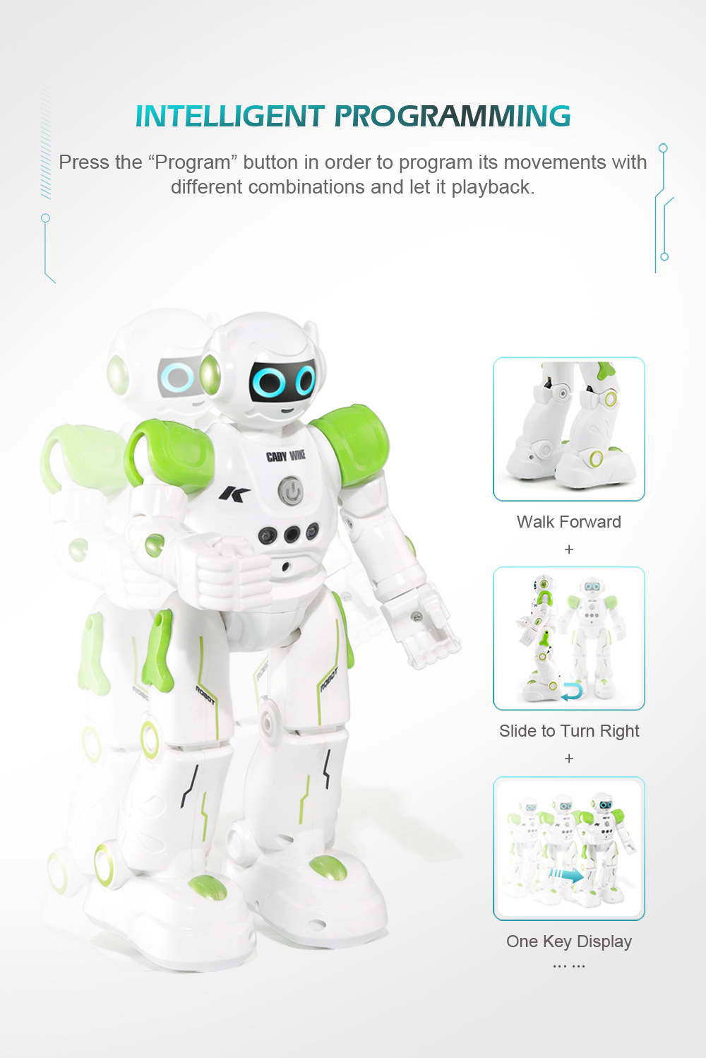 [Blue] Remote control intelligent programming robot educational children