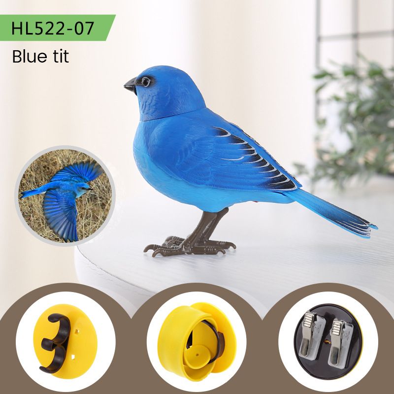 Creative fun simulation bird voice control light control bird children electric induction toys small gifts  HL522