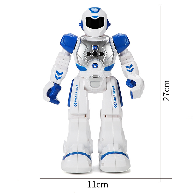 [Yellow] Robocop intelligent early education robot electric singing infrared sensing children